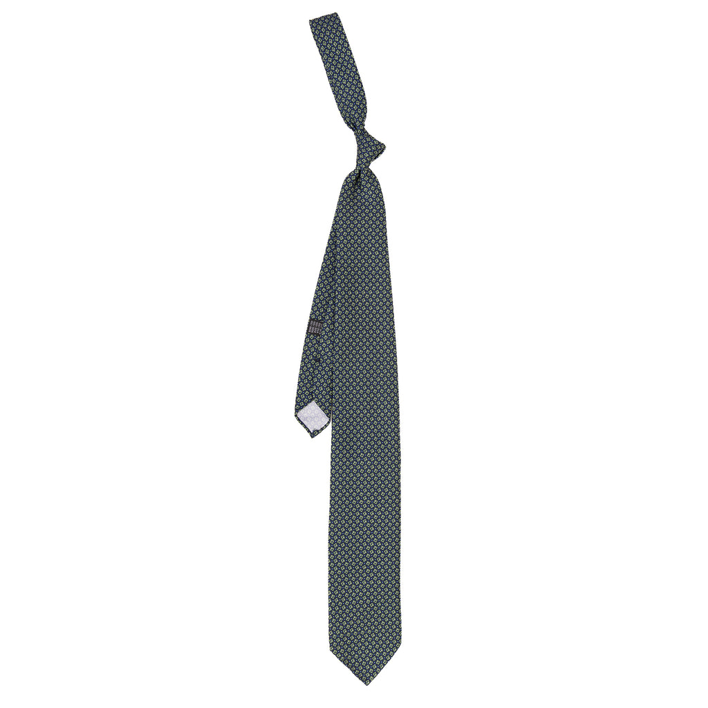 3 FOLD TIE UNLINED PURE SILK -  HANDMADE IN ITALY