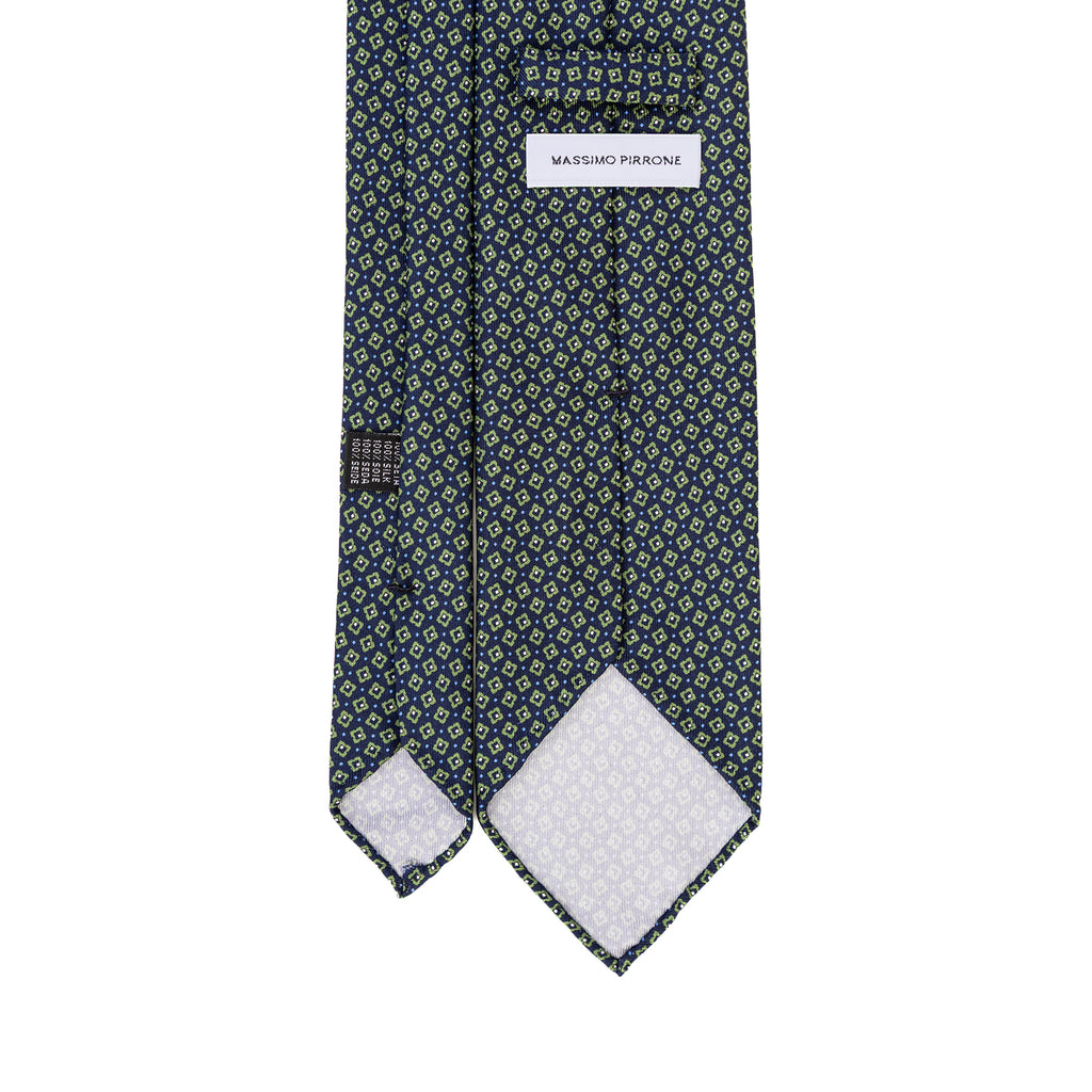 3 FOLD TIE UNLINED PURE SILK -  HANDMADE IN ITALY
