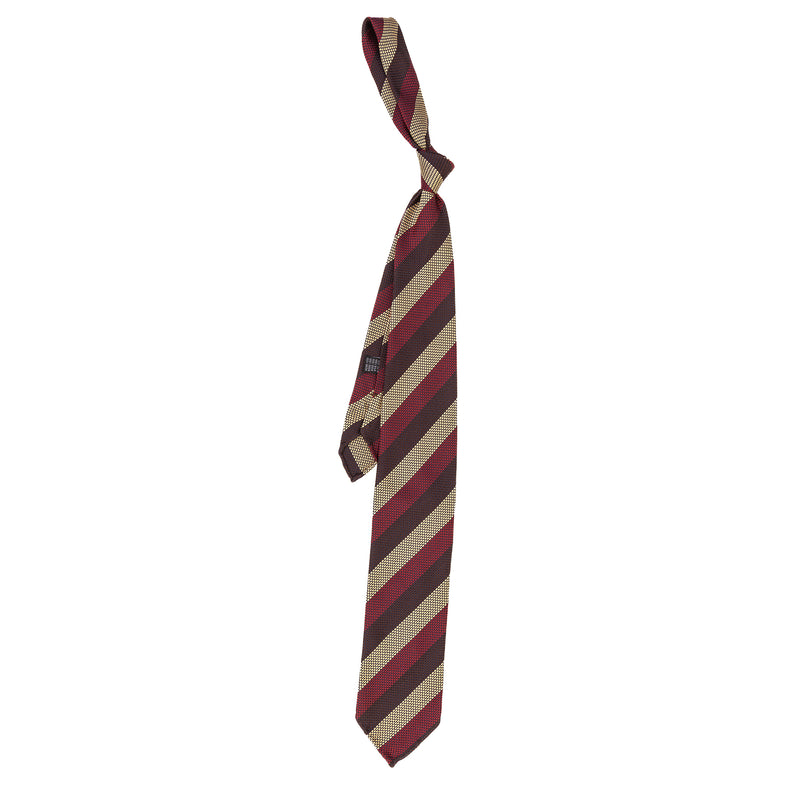 3 FOLD TIE UNLINED Grenadine  - PURE SILK -  HANDMADE IN ITALY
