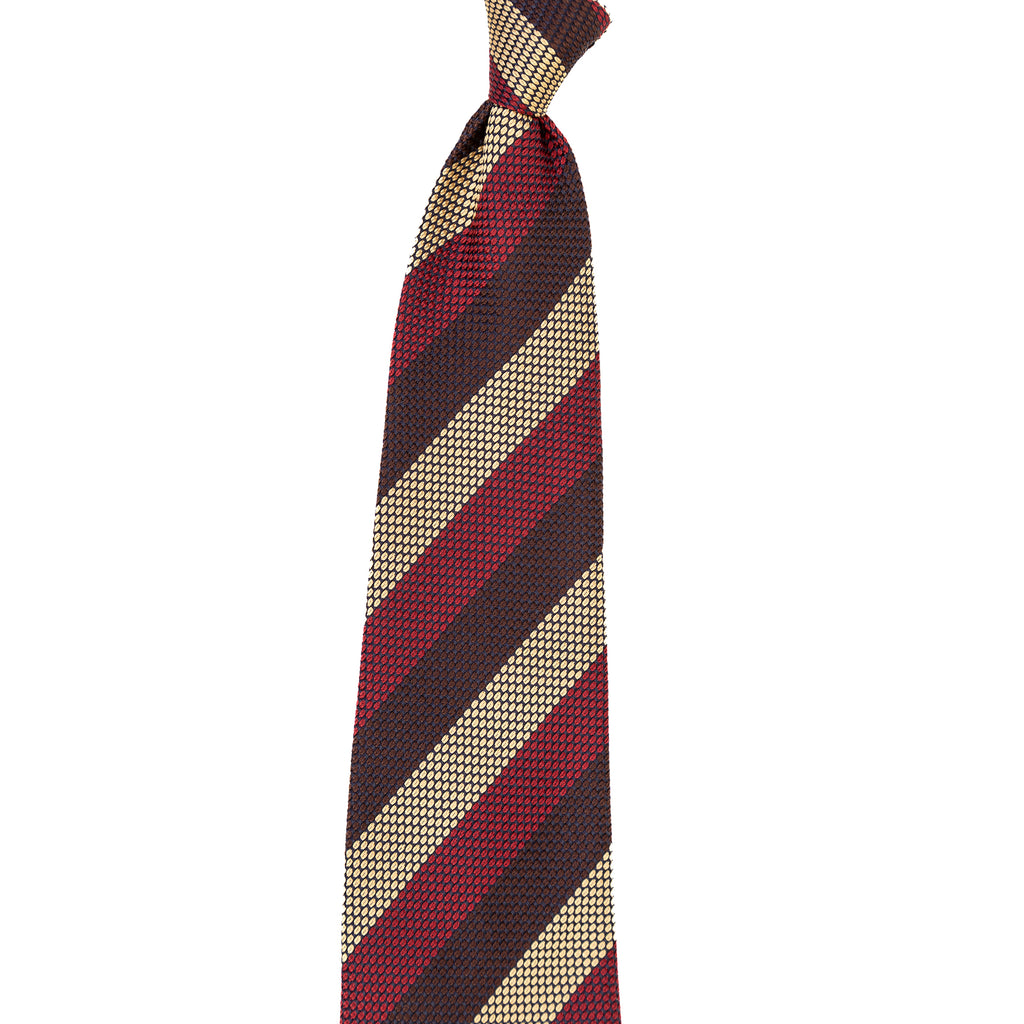 3 FOLD TIE UNLINED Grenadine  - PURE SILK -  HANDMADE IN ITALY