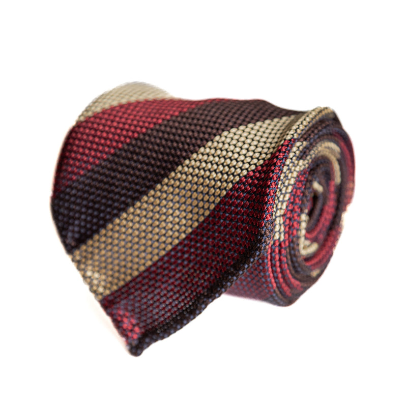 3 FOLD TIE UNLINED Grenadine  - PURE SILK -  HANDMADE IN ITALY