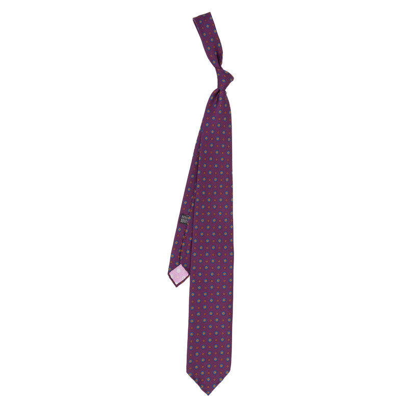3 FOLD TIE UNLINED - PURE SILK -  HANDMADE IN ITALY