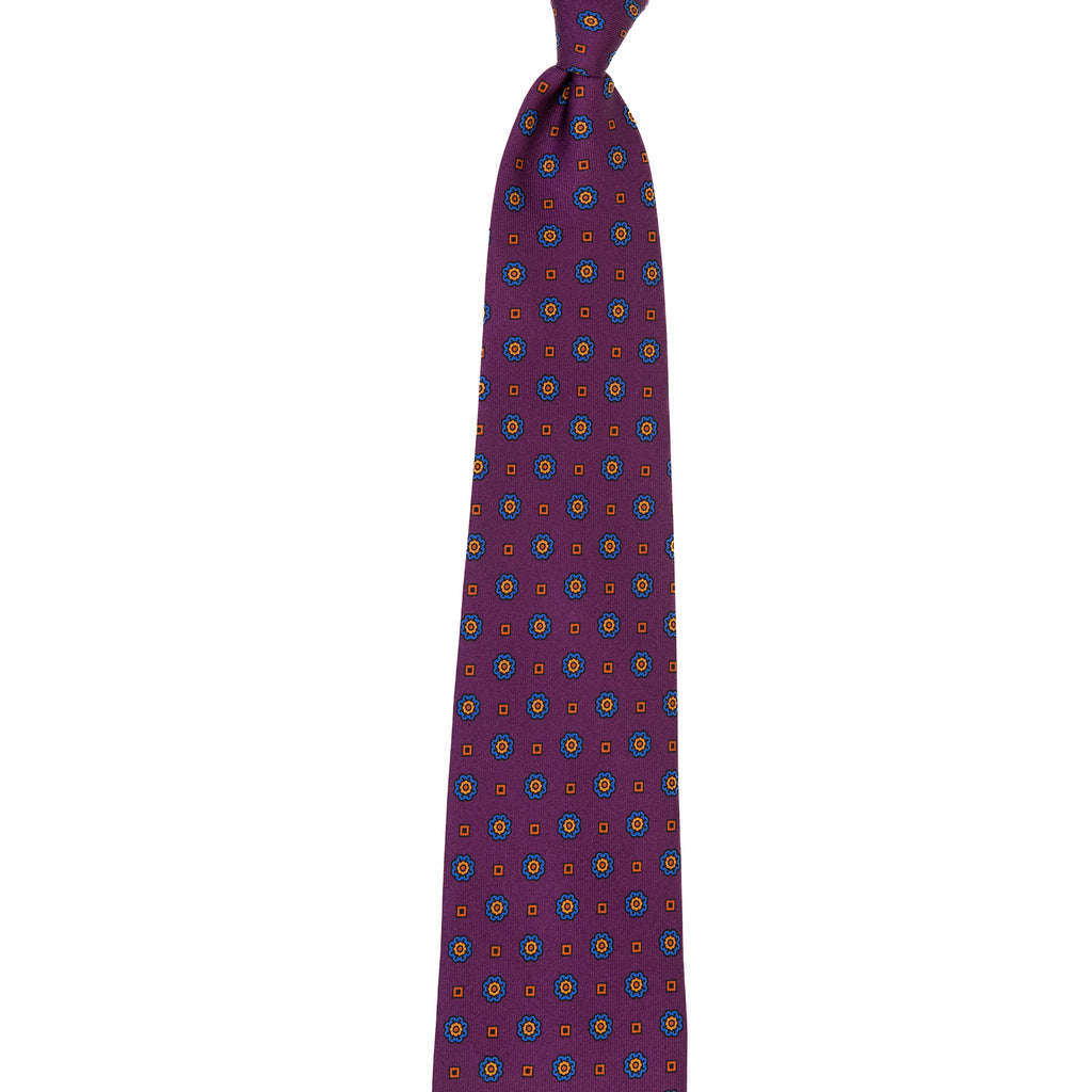 3 FOLD TIE UNLINED - PURE SILK -  HANDMADE IN ITALY