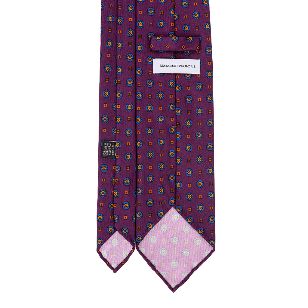 3 FOLD TIE UNLINED - PURE SILK -  HANDMADE IN ITALY