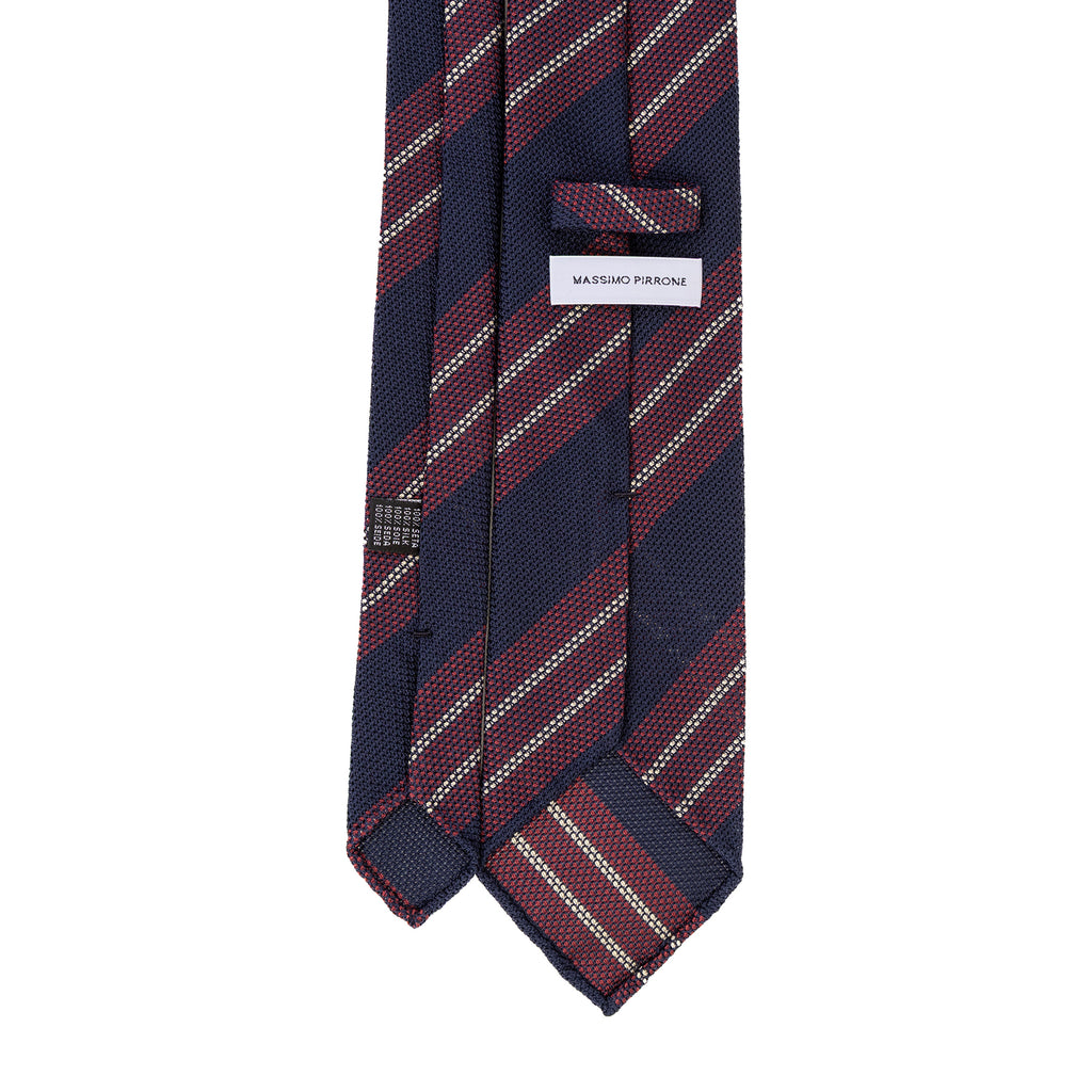 3 FOLD TIE UNLINED GRENADINE - PURE SILK -  HANDMADE IN ITALY