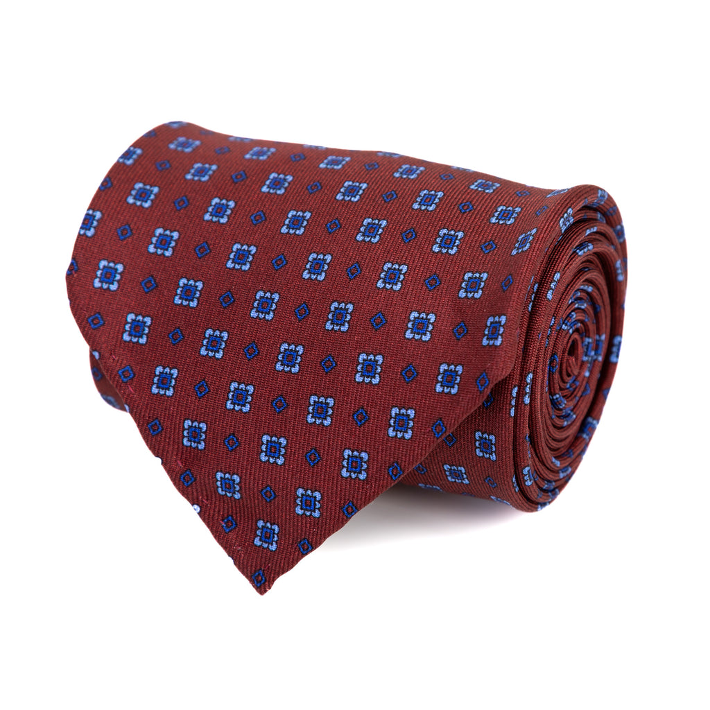 3 FOLD TIE UNLINED - PURE SILK -  HANDMADE IN ITALY