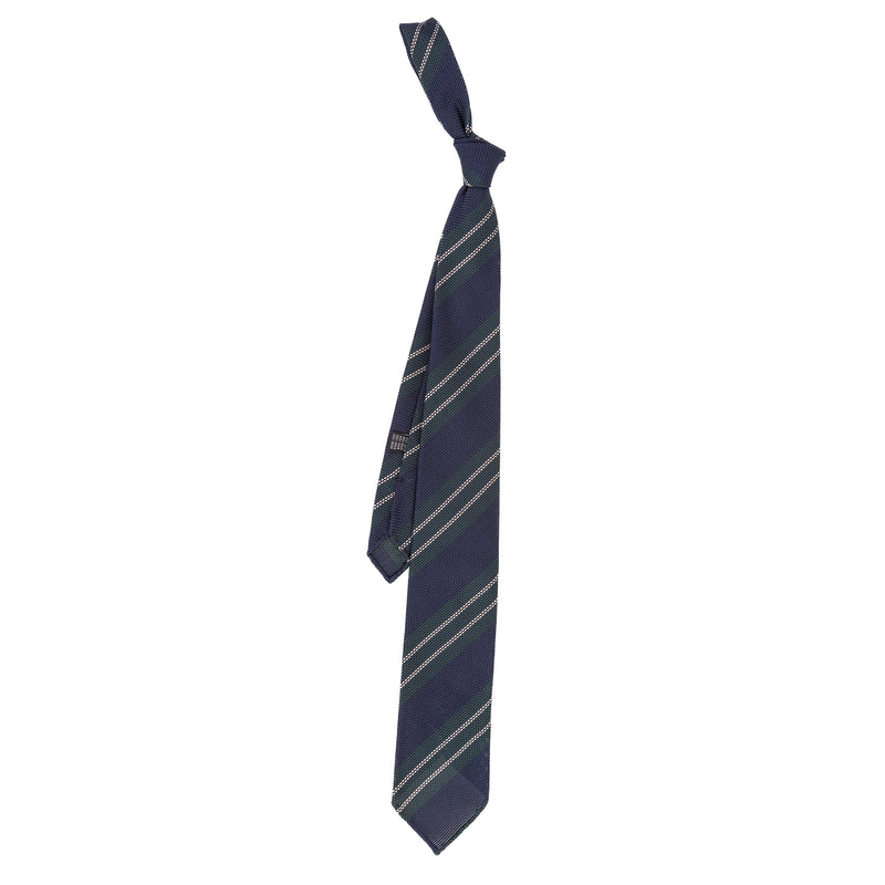 3 FOLD TIE UNLINED - GRENADINE - PURE SILK -  HANDMADE IN ITALY