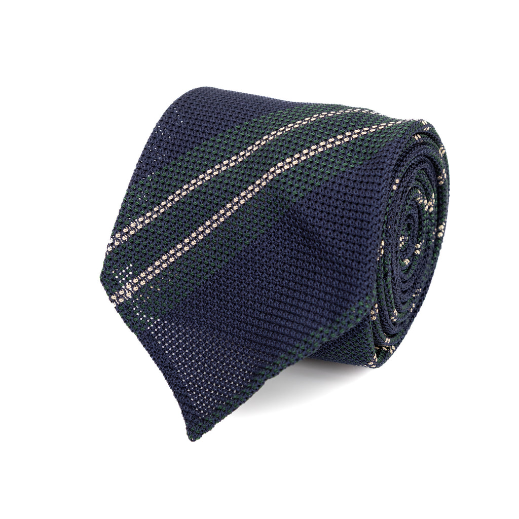 3 FOLD TIE UNLINED - GRENADINE - PURE SILK -  HANDMADE IN ITALY