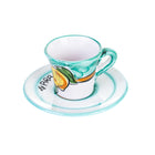Coffee cup for ristretto verde Turchese Porto Cesareo