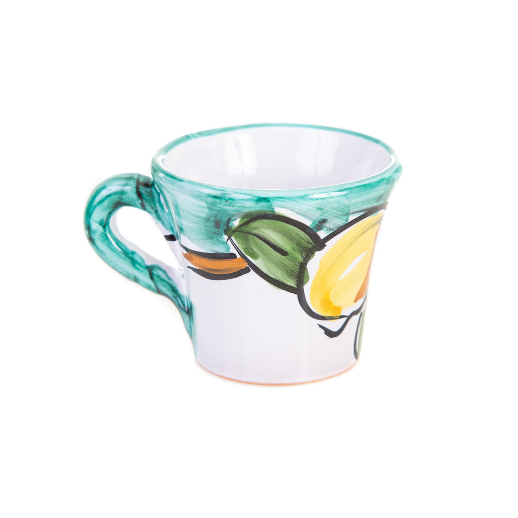 Coffee cup for ristretto verde Turchese Porto Cesareo