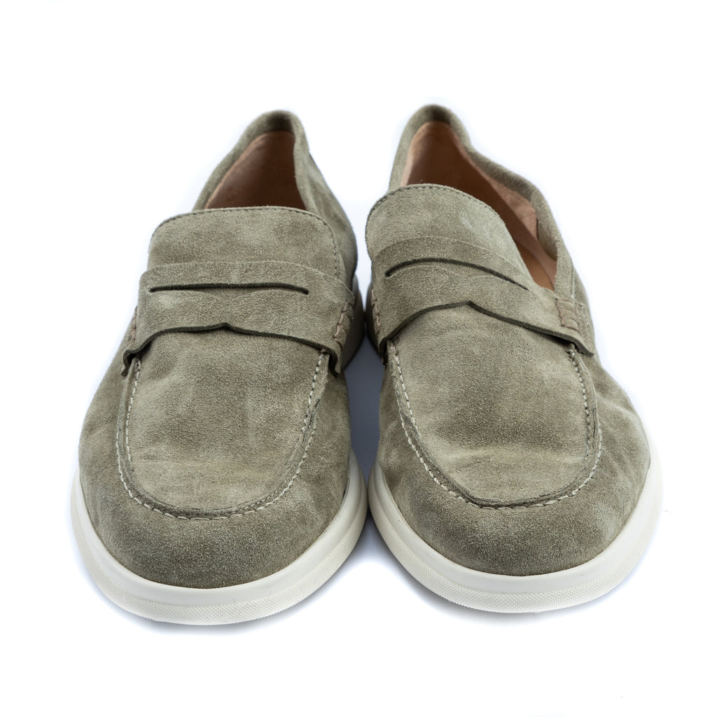 Shoes Moccasino unlined  verde oliva Puglia  - made in italy