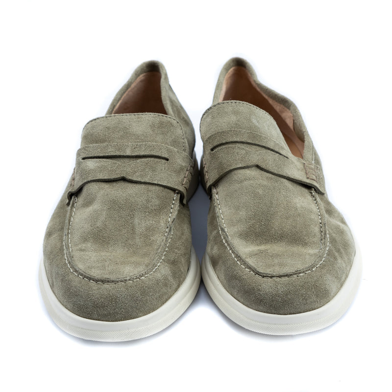 Shoes Moccasino unlined  verde oliva Puglia  - made in italy