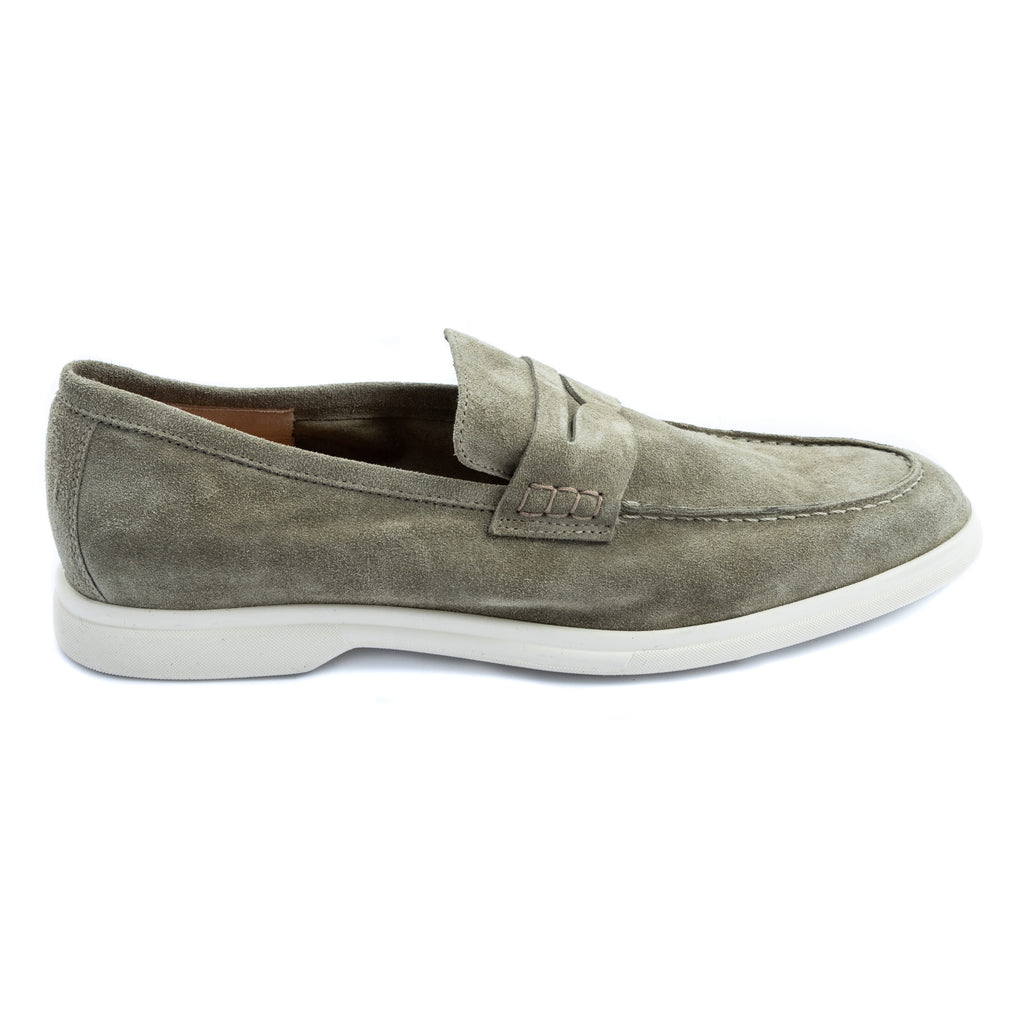 Shoes Moccasino unlined  verde oliva Puglia  - made in italy