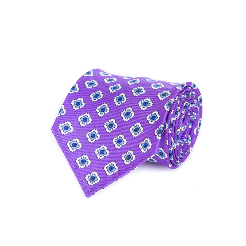 5 FOLD TIE UNLINED  - PURE SILK