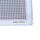 Silk Pocket Square hand  stitched edges