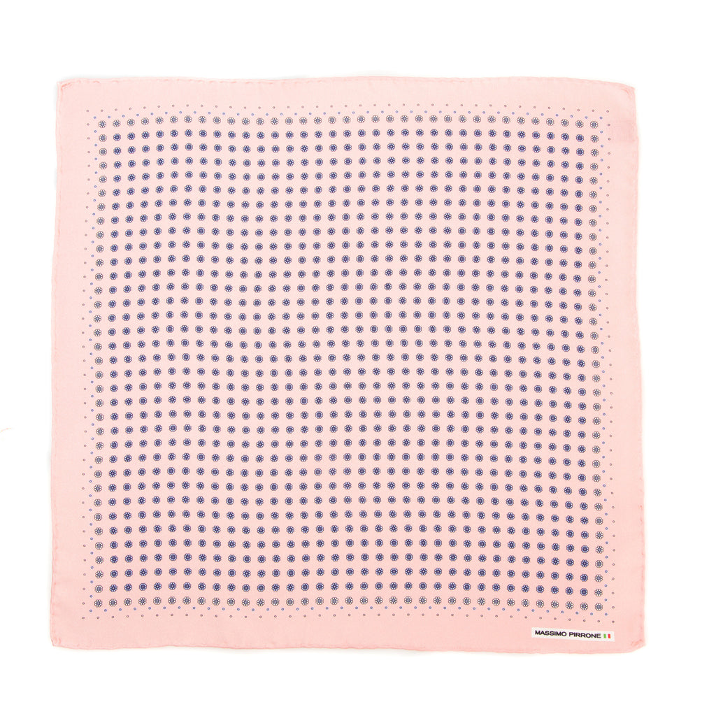 Silk Pocket Square hand  stitched edges