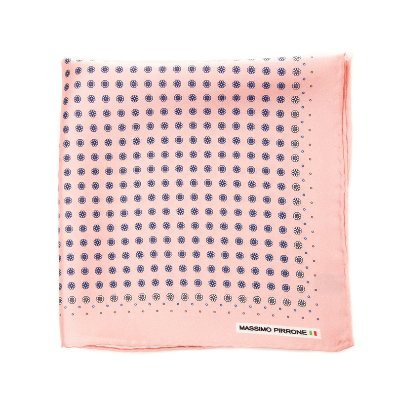 Silk Pocket Square hand  stitched edges