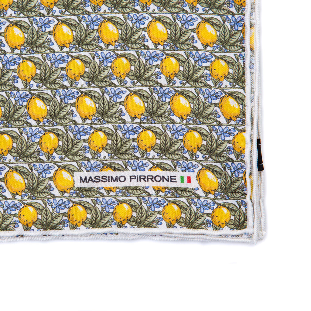 Silk Pocket Square hand  stitched edges