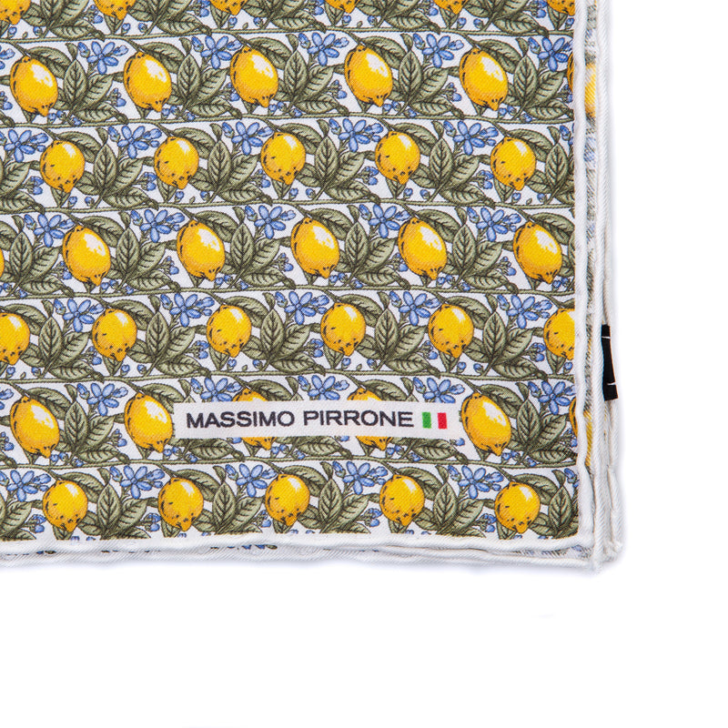 Silk Pocket Square hand  stitched edges
