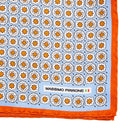 Silk Pocket Square hand  stitched edges
