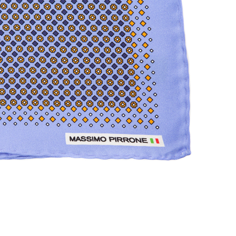 Silk Pocket Square hand  stitched edges