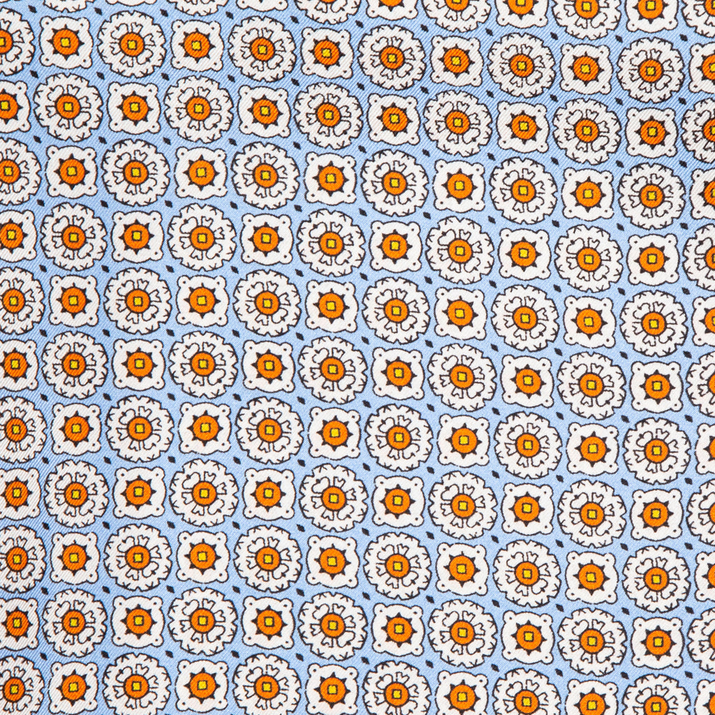 Silk Pocket Square hand  stitched edges