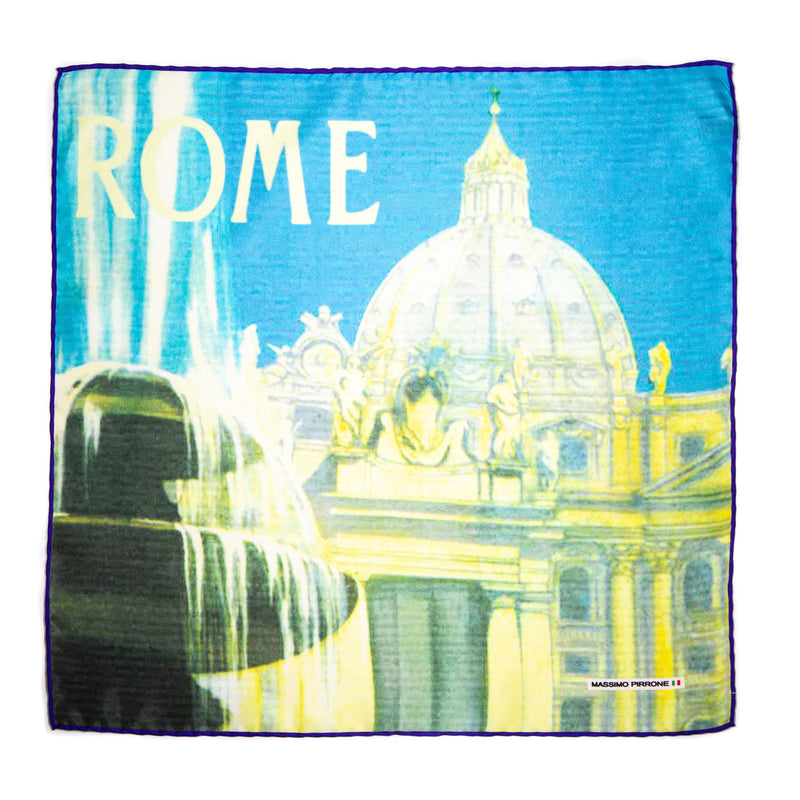 Silk Pocket Square ROMA