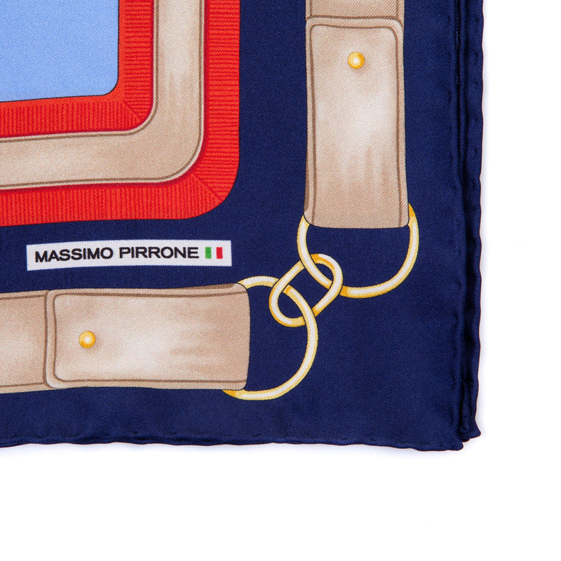 Silk Pocket Square hand  stitched edges