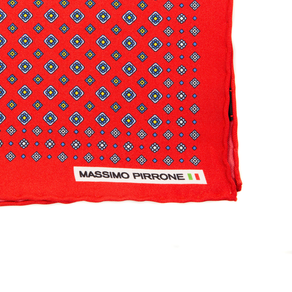 Silk Pocket Square hand  stitched edges