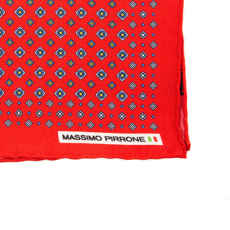 Silk Pocket Square hand  stitched edges