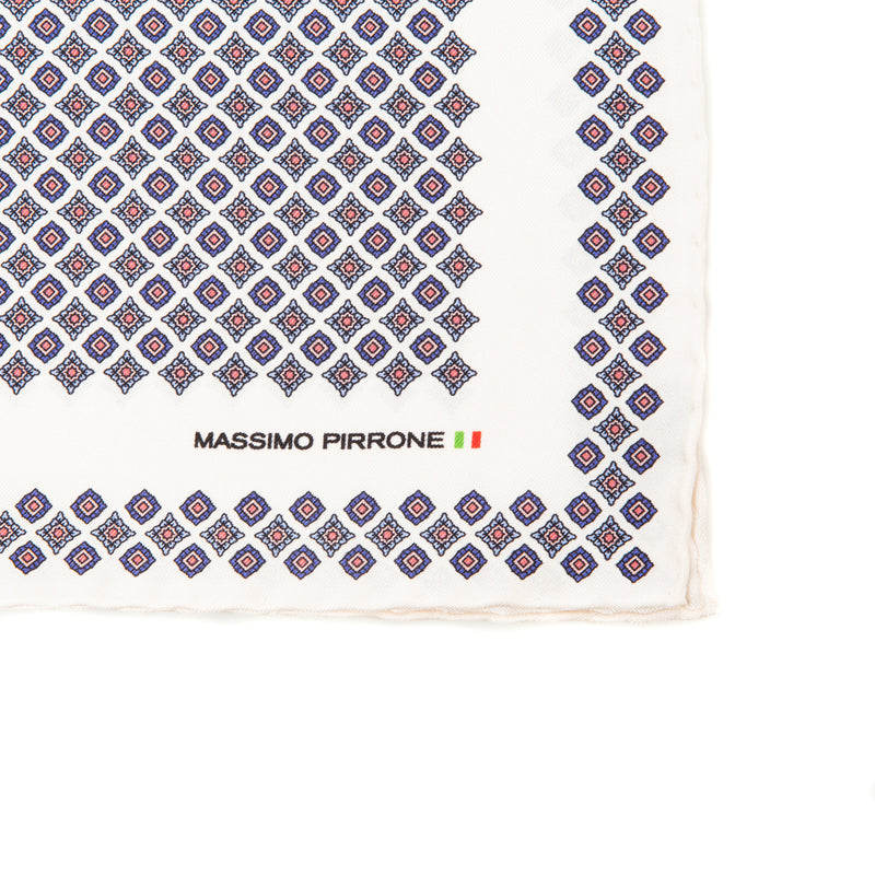 Silk Pocket Square hand  stitched edges