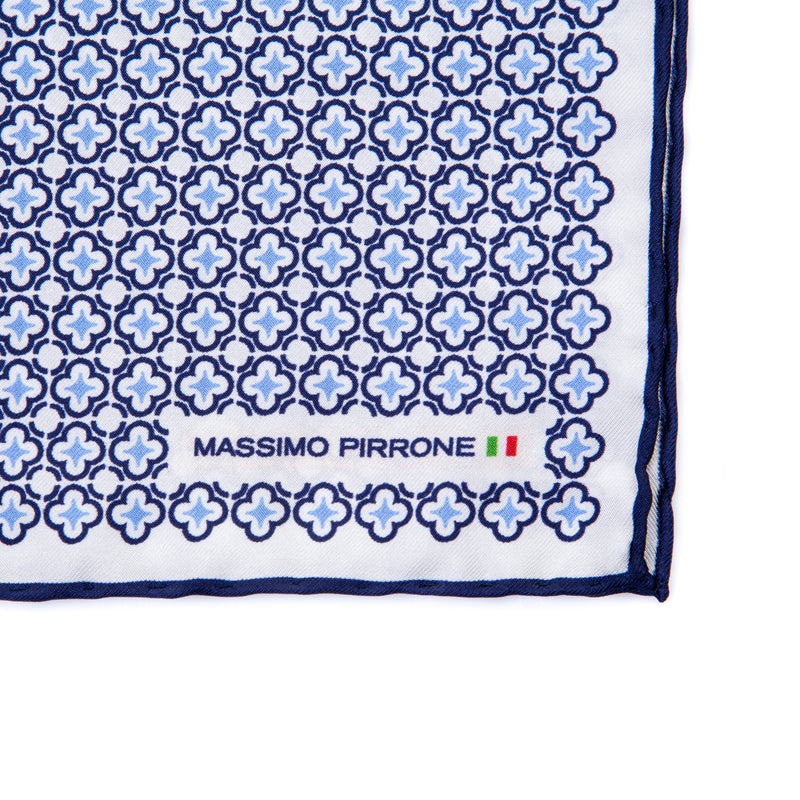 Silk Pocket Square hand  stitched edges