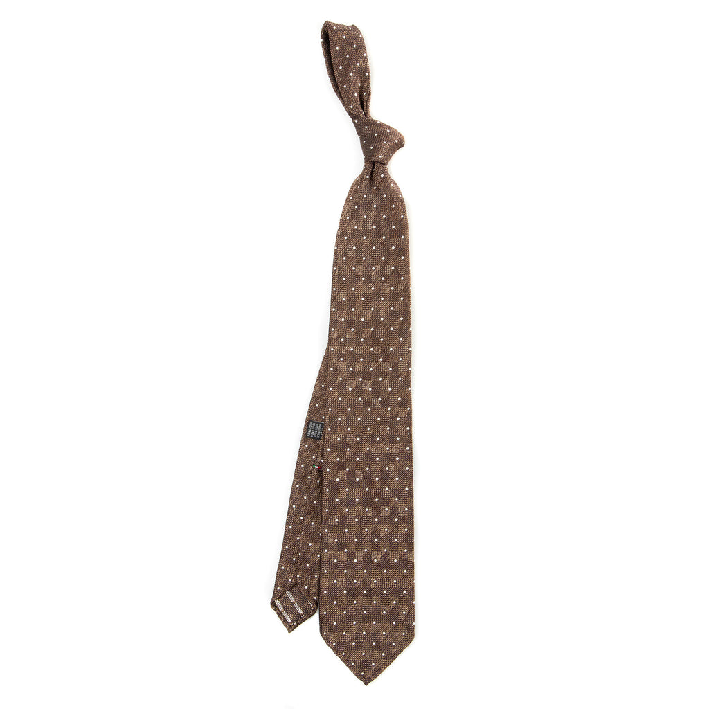 5 FOLD TIE UNLINED  - PURE SILK   - Grenadine