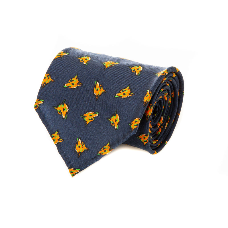 5 FOLD TIE UNLINED  - PURE SILK