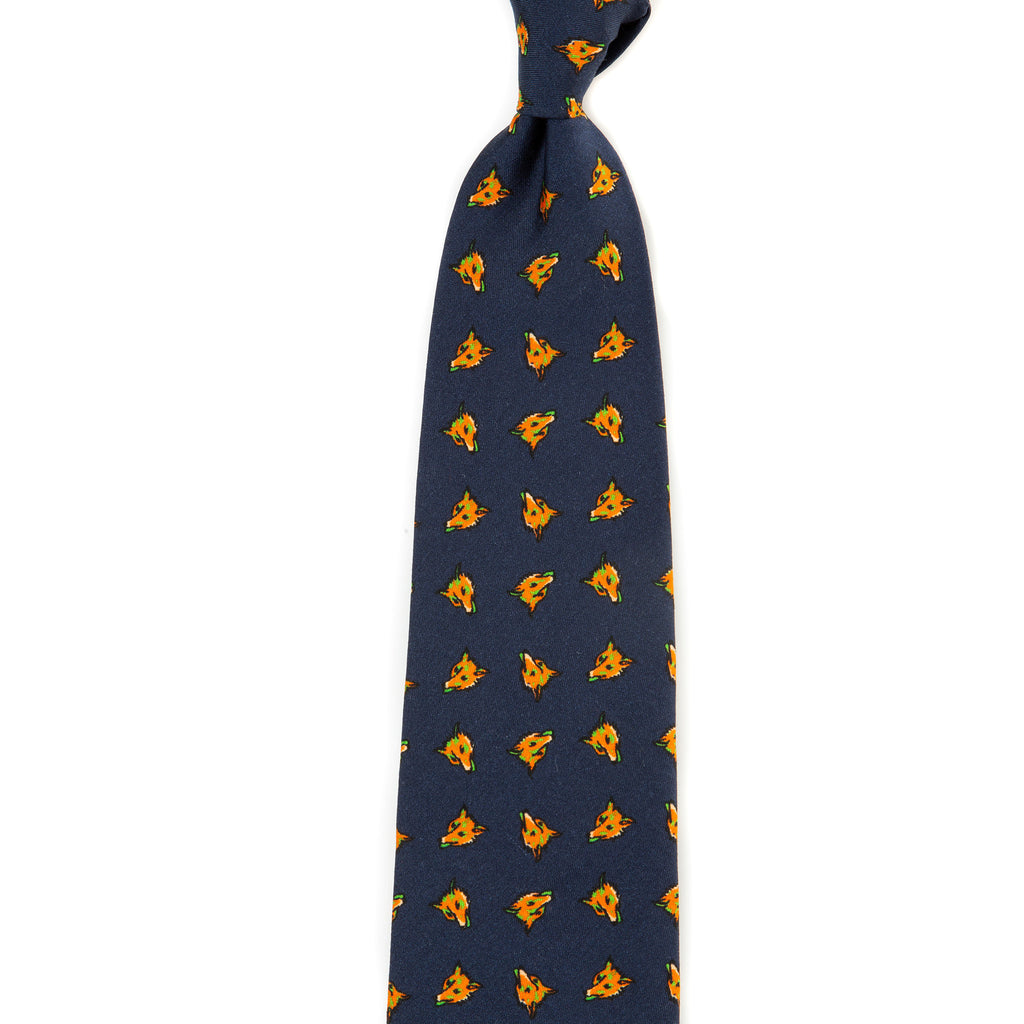 5 FOLD TIE UNLINED  - PURE SILK