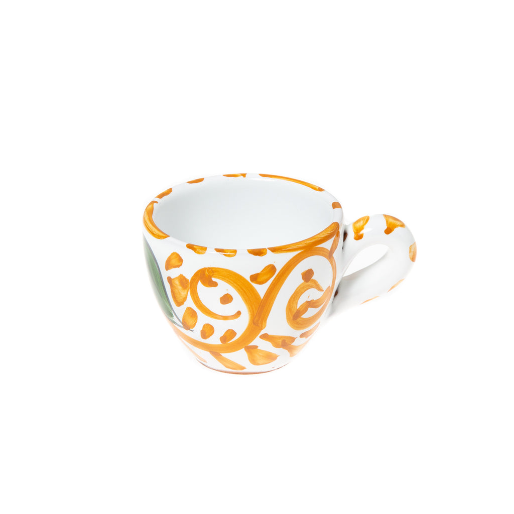 Coffee cup for ristretto arancio