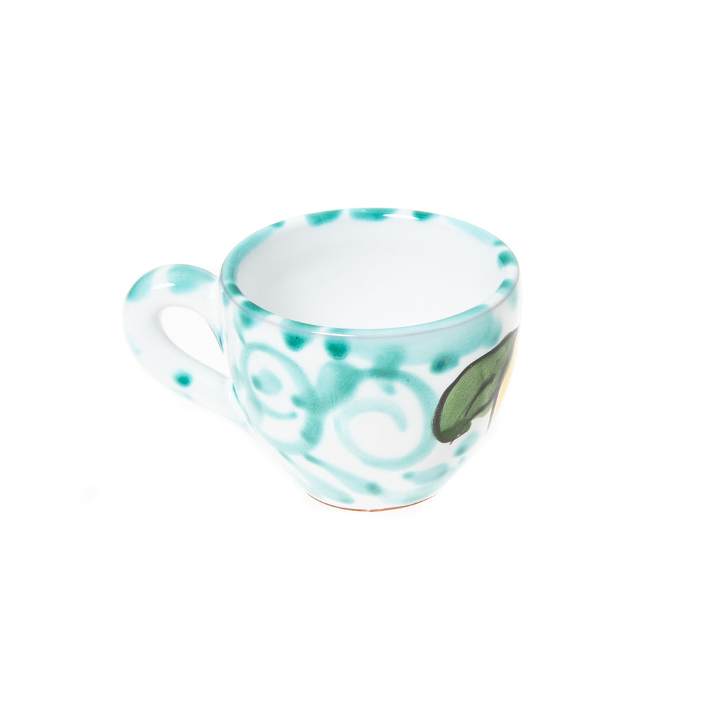 Coffee cup for ristretto mint green