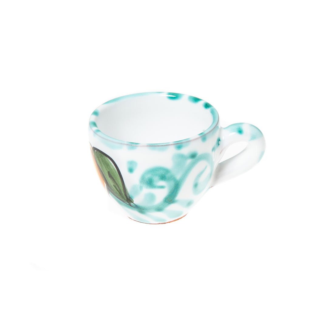 Coffee cup for ristretto mint green
