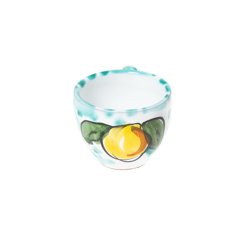 Coffee cup for ristretto mint green