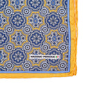 Silk Pocket Square  hand  stitched edges