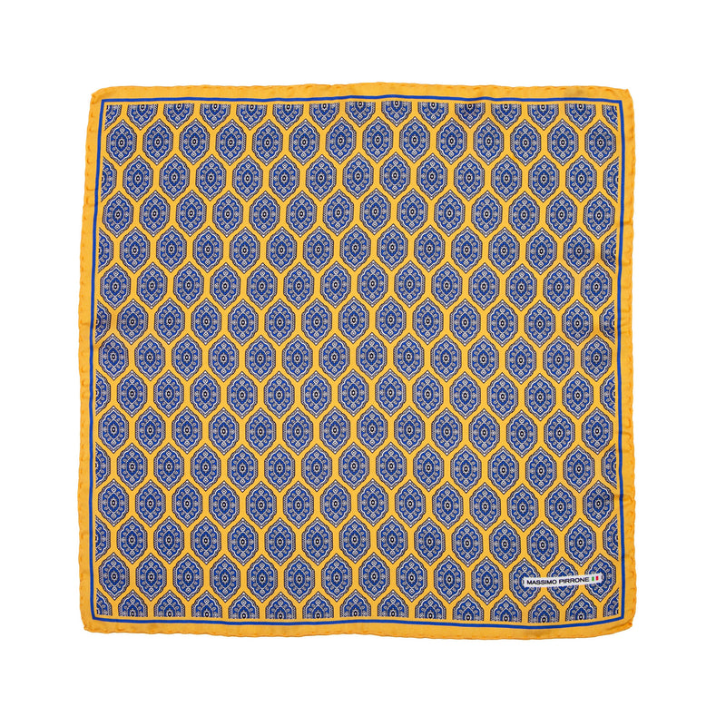 Silk Pocket Square  hand  stitched edges