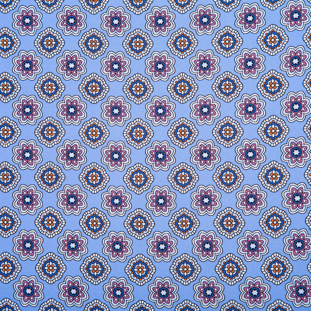 Silk Pocket Square  hand  stitched edges