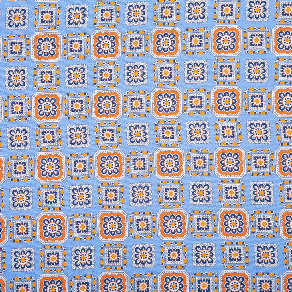 Silk Pocket Square  hand  stitched edges