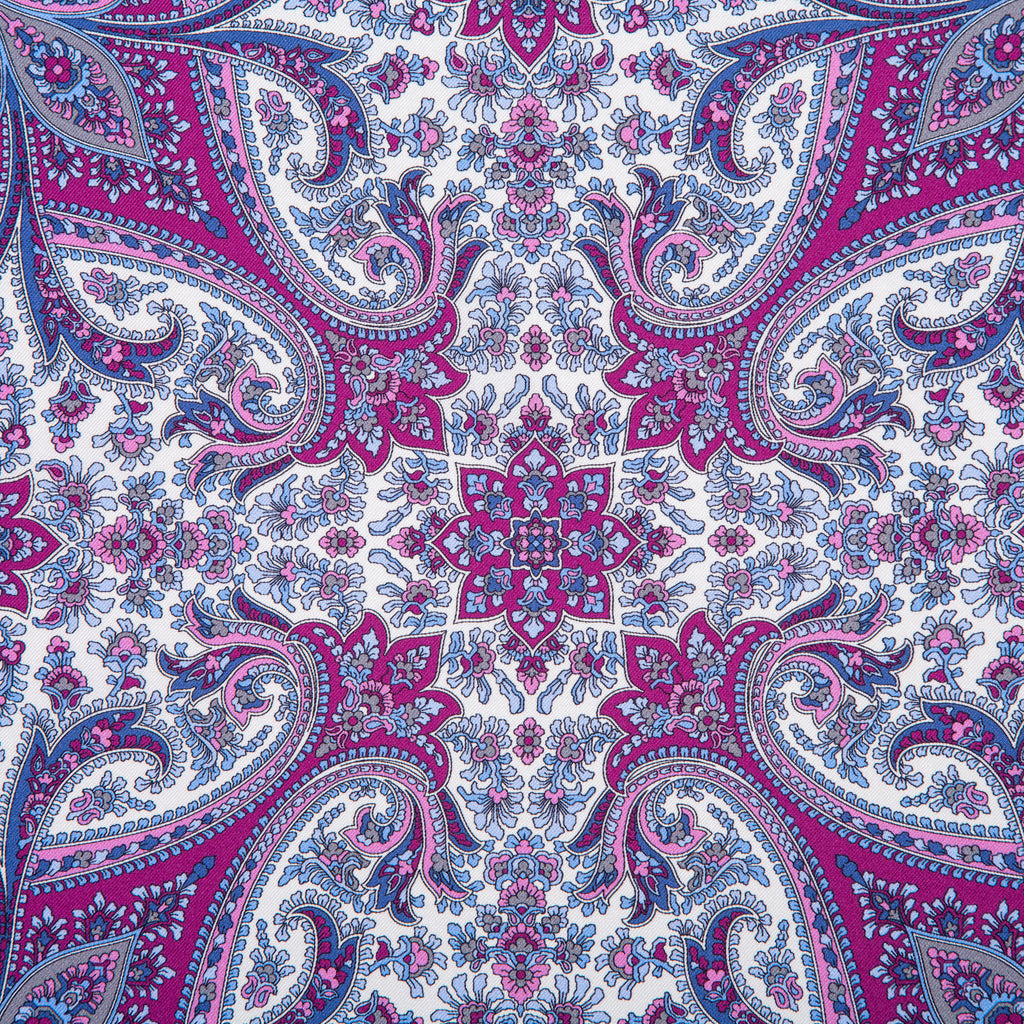 Silk Pocket Square  hand  stitched edges