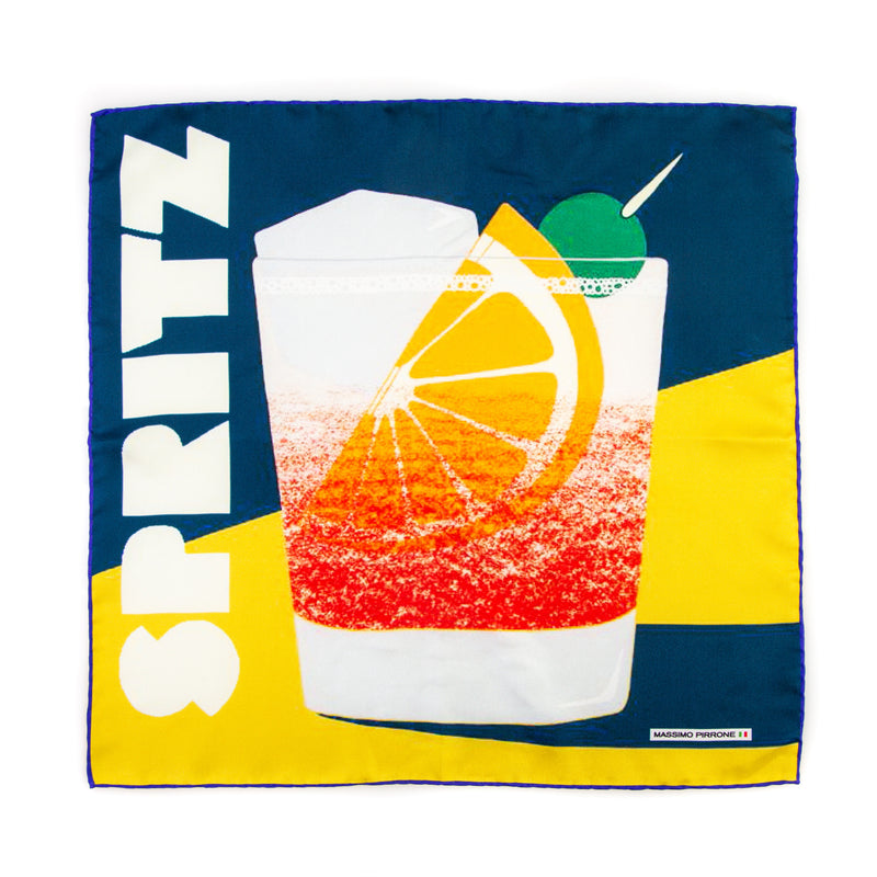 SILK POCKETSQUARE SPRITZ