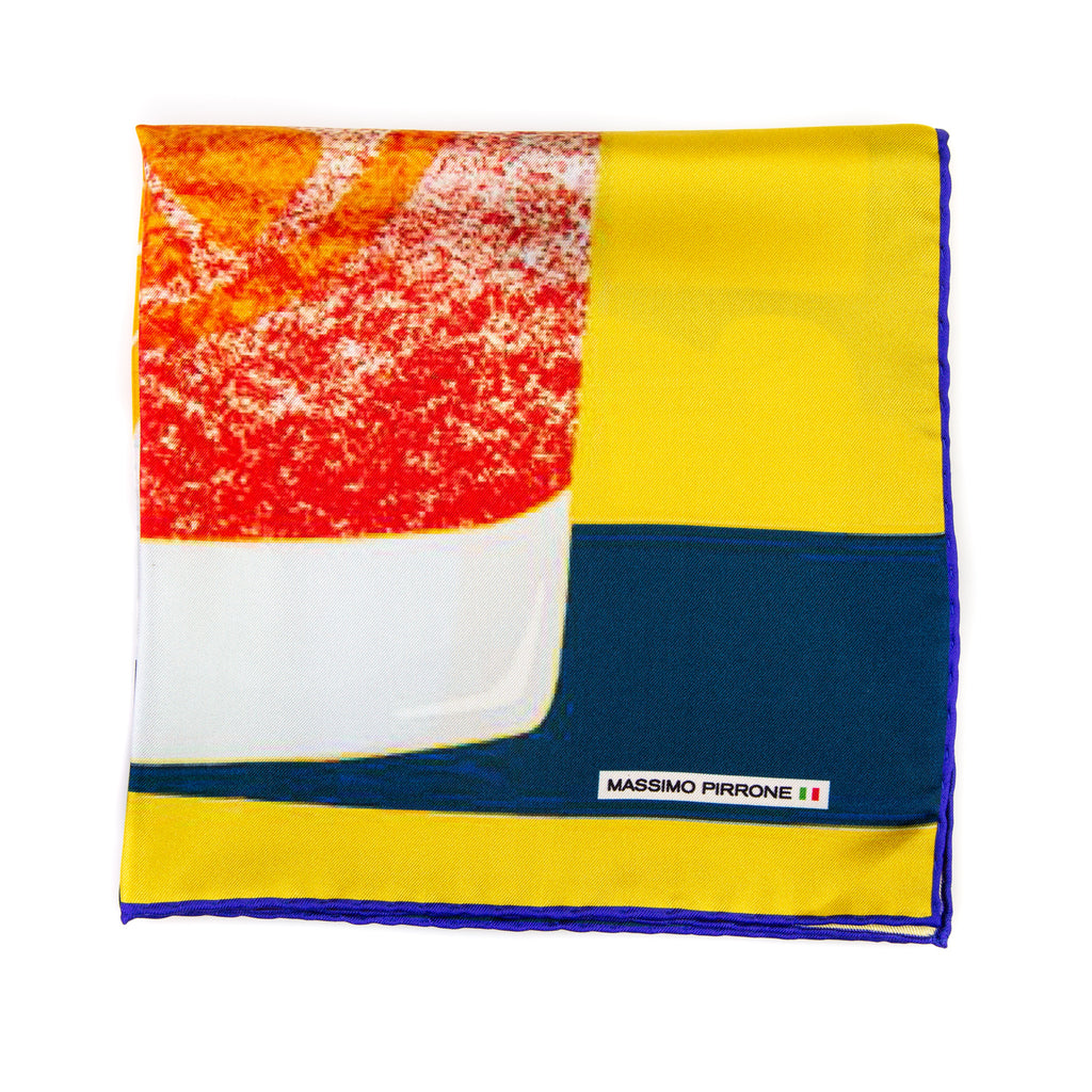 SILK POCKETSQUARE SPRITZ