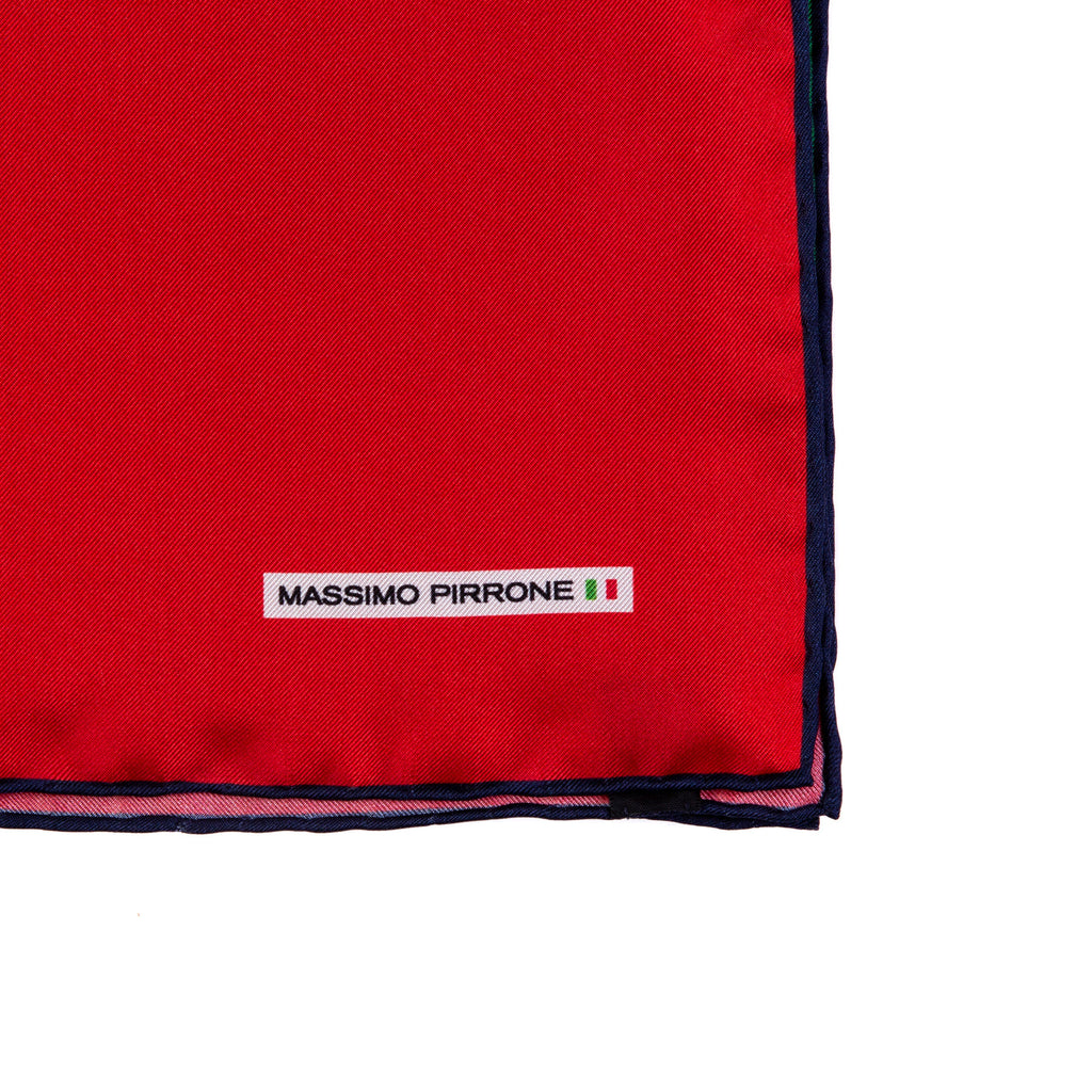 Silk Pocket Square hand  stitched edges