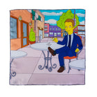 Silk Pocket Square hand  stitched edges