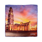Silk Pocket Square IL DUOMO di Lecce  hand  stitched edges