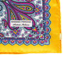 Silk Pocket Square hand  stitched edges